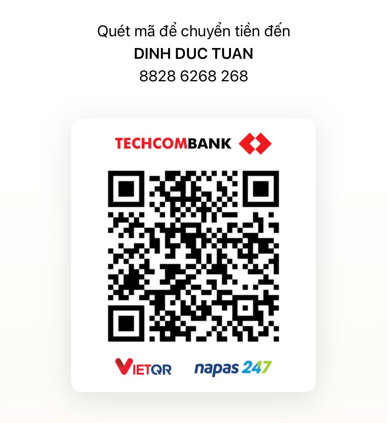 Mã QR Techcombank của DINH DUC TUAN